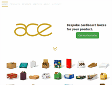 Tablet Screenshot of acecorrugated.com